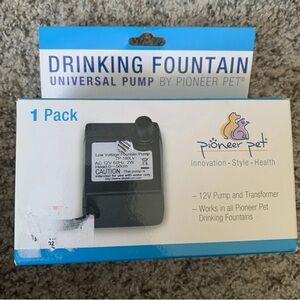 PIONEER Drinking Fountain Universal Pump in White and Blue Packaging